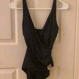 MK black one piece swimsuit